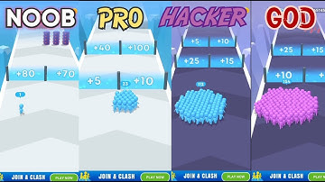 Count Master Crowd Runners 3D Game || New Update Game || NOOB vs PRO vs HACKER vs GOD - Gameplay ||