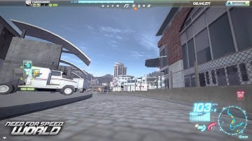 NFS-W - Caterham R500 Superlight VS Lotus Evora [Brooks Street Area - Free Roam] [HD720]