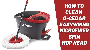 How to Clean O Cedar EasyWring Microfiber Spin Mop Head
