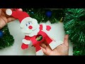 Дед Мороз с конфетой. Игрушки на ёлку из фоамирана. Diy  Christmas Ornaments Decoration Ideas