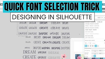 Quick Silhouette Tip: Easily Choose the Perfect Font for Your Design!