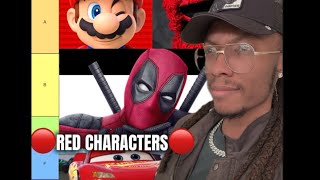Ranking Red Characters on TIER LIST!