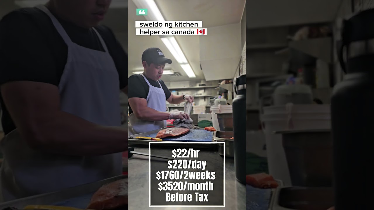 kitchen helper salary in canada