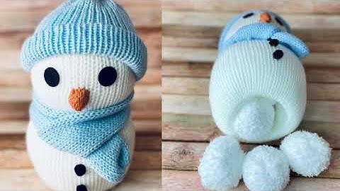 Knitting Machine Snowman