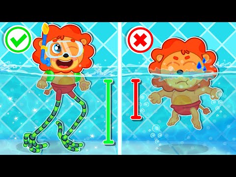 Маша и Леопольд. На ходулях в бассейне - Серии для всей семьи - Lion Family на русском - Мультик