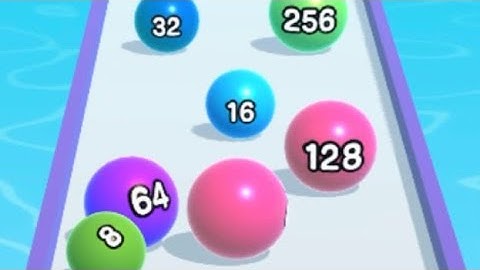 BALL RUN 2048  - All  Levels Gameplay IOS  (Levels 74 -80).