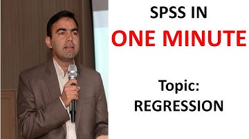 How to run regression in SPSS | SPSS IN ONE MINUTE SERIES | URDU HINDI || Kokab Manzoor