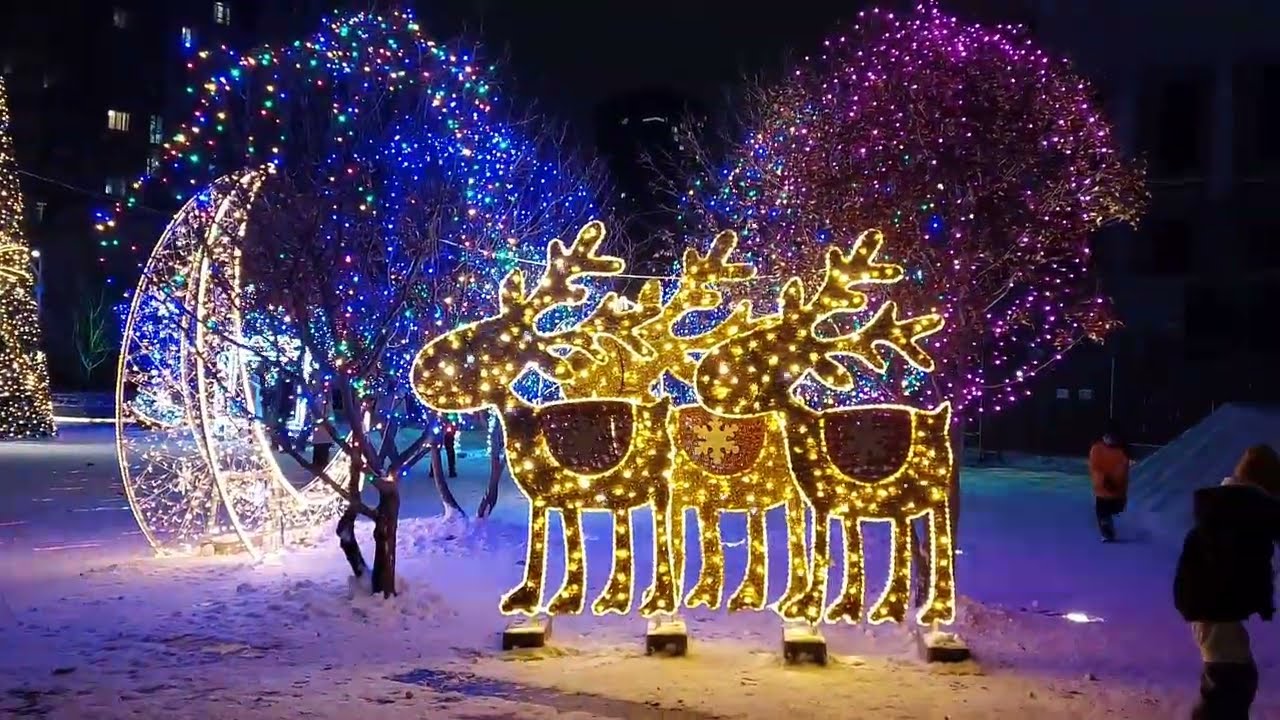 ❄️  ДНЕПР 2026 ❄️ НОВЫЙ ГОД, Центр, включенная подсветка #