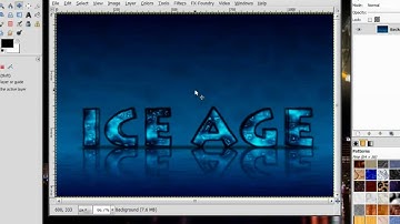 Gimp Tutorial: 3D Ice Text