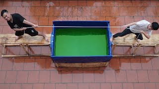 Ntn - Thử Thách Kéo Co Xuống Bể Nước Challenge Tug Of War To The Pool