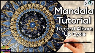 Vinyl Record Album Mandala Dot Art Painting Tutorial