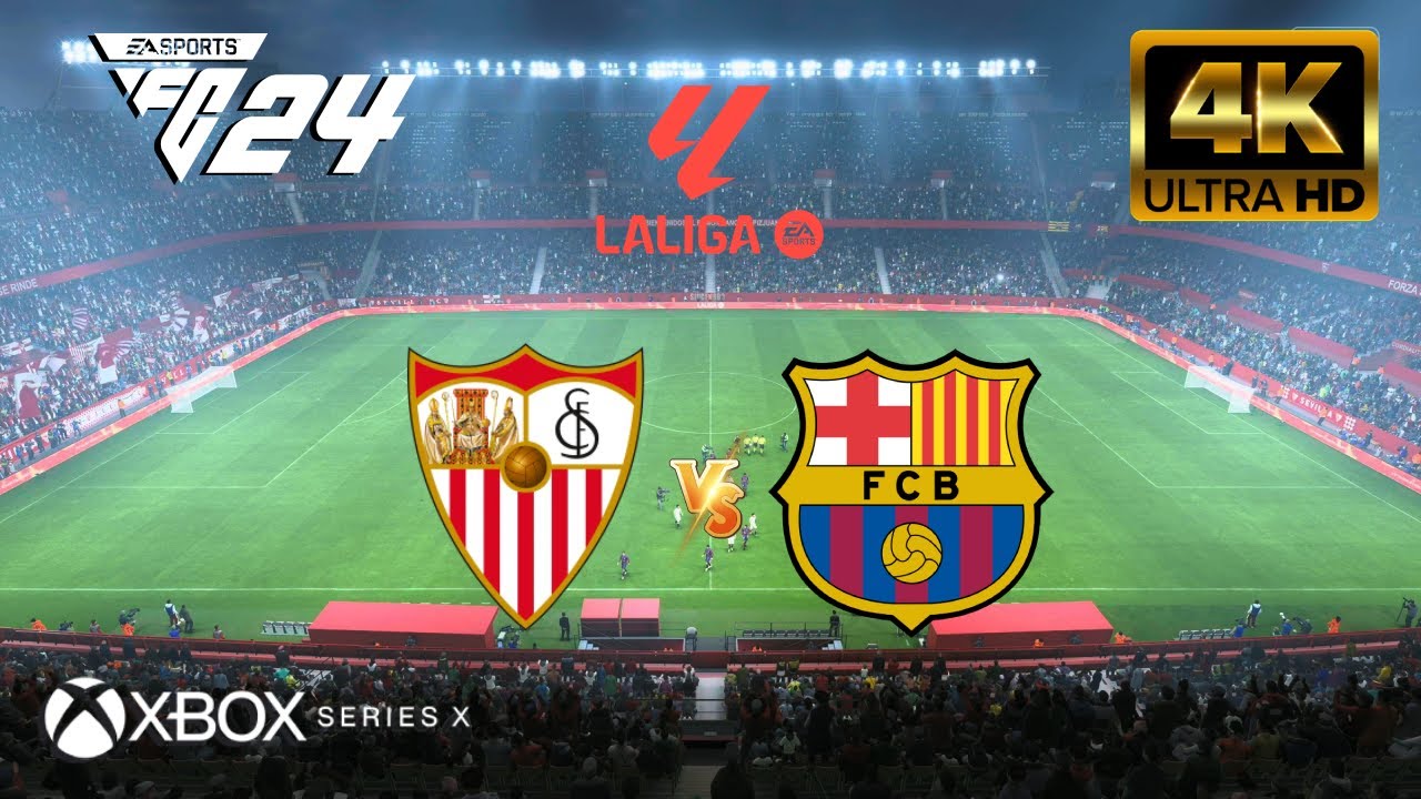 EA FC 24 - Sevilla vs Barcelona | La liga 23/24 | NextGen [4K-60] - YouTube