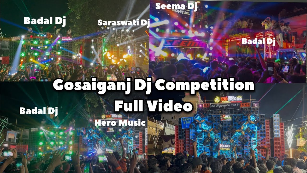Gosaiganj Sultanpur Dj Competition Full Video 