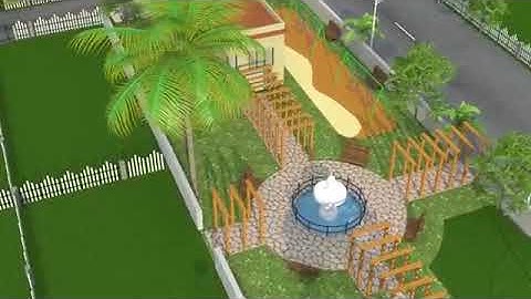 Plot or building animation walk throw video to sell the property