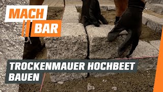 Hochbeet bauen aus Trockenmauer | OBI