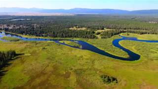 Henry Fork Snake River Floating Group Drone Fly Away