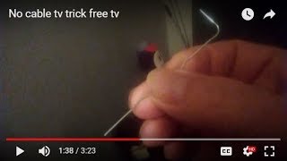 Live TV No cable paperclip trick Free TV copyright ding