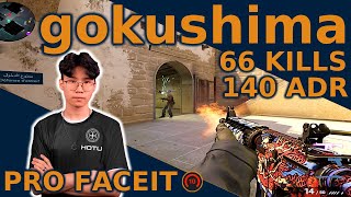 6000 ELO gokushima GETS 66 KILLS on MIRAGE🔥 - CSGO POV Highlights