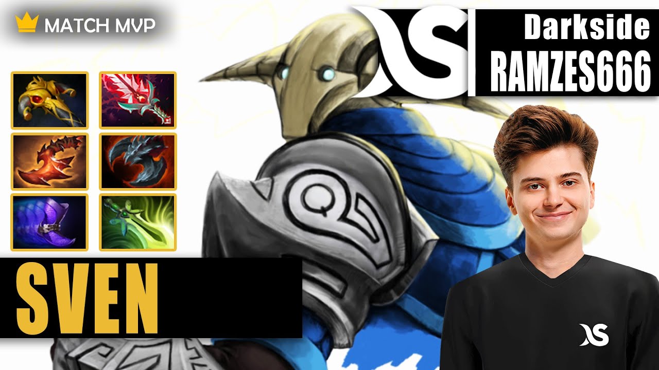 Sven Safelane | Darkside.RAMZES666 | RAMZES 19 KILLS PRO HARD CARRY SVEN | 7.32d Gameplay Highlight