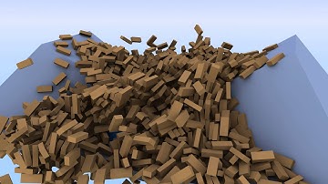 Lightwave 11 bullet physics test scene