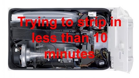 Completely stripping an ideal logic combination boiler in less than 10 minutes. Gas training.