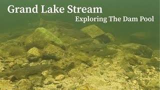 Underwater Drone Footage Grand Lake Stream Exploring The Dam Pool