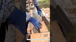 Laying Bricks: How a Mason's Trowel Builds a Solid Wall 