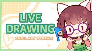 【LIVE】Drawing cute Pikmins 🖌 Chill Art Stream (NO MIC)