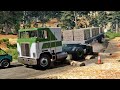 Trucks vs Fallen Tree in the Forest | BeamNG drive - Truck vs Speed Bump | 🤜 Truck &Too