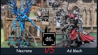 NEW Necrons vs Ad Mech!  l  Rapid Report!  l  Warhammer 40k Battle Report  l  2000 pts