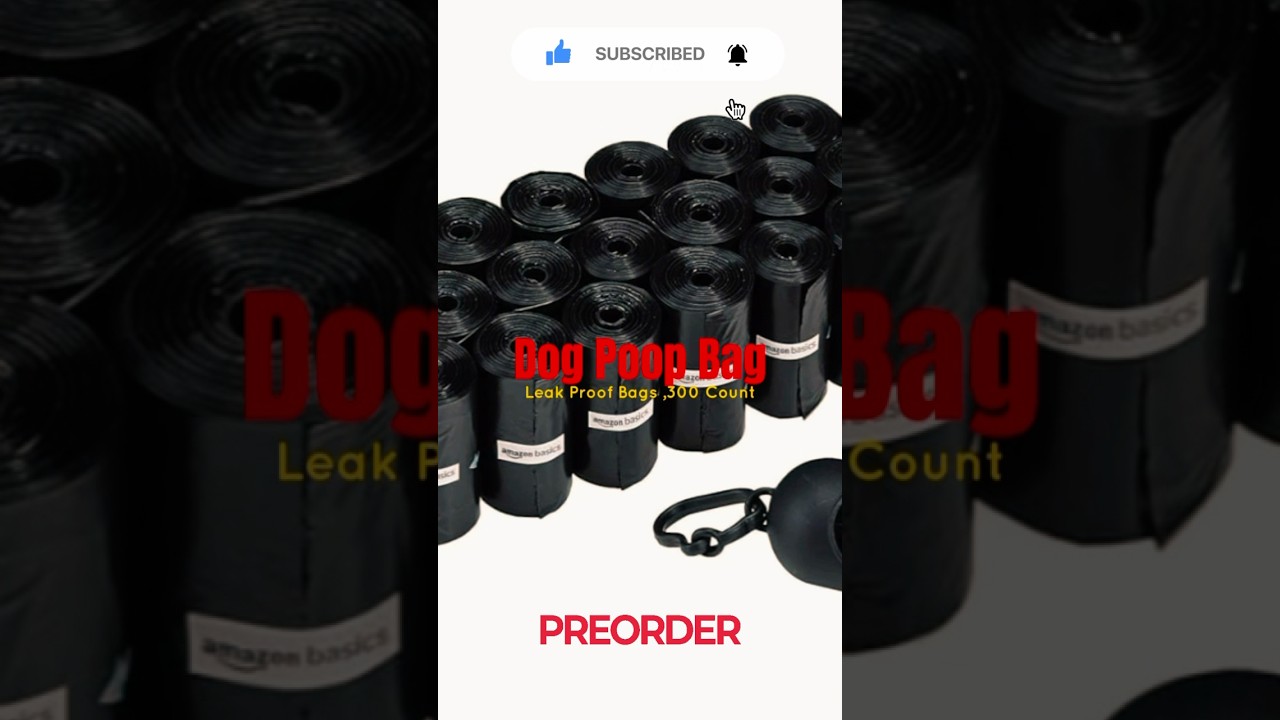 Dog poop leak proof bag 