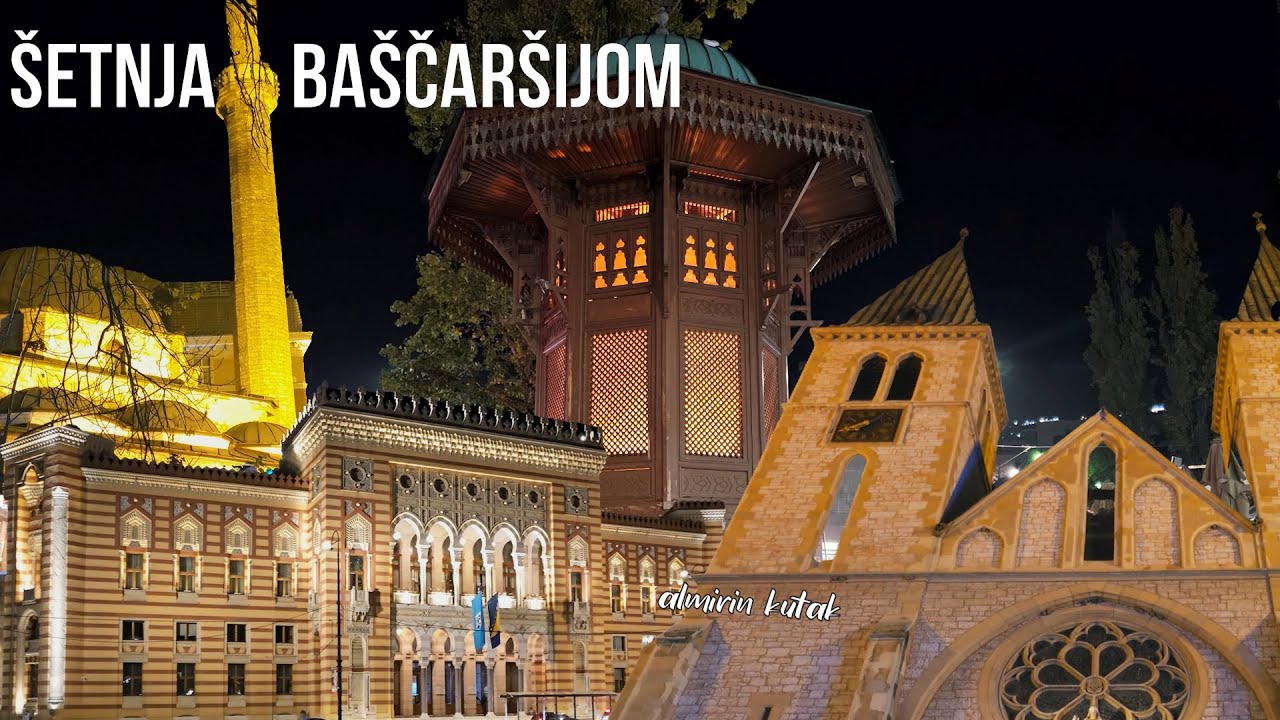 Небольшая вечерняя прогулка по Башчаршии в Сараево ❗ прогуляйтесь со мной