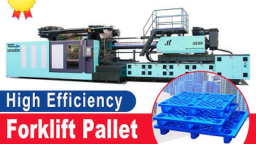 Powerjet Two Platen Injection Molding Machine Production Test for #Plastic #Pallet