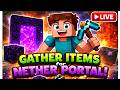 LIVE :Gathering Items for Nether Portal Built ! #minecraft #gaming #treanding | RK LIVE // UNLOCKED