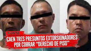 Detienen a tres hombres tras intento de extorsión a comerciante en Nezahualcóyotl.