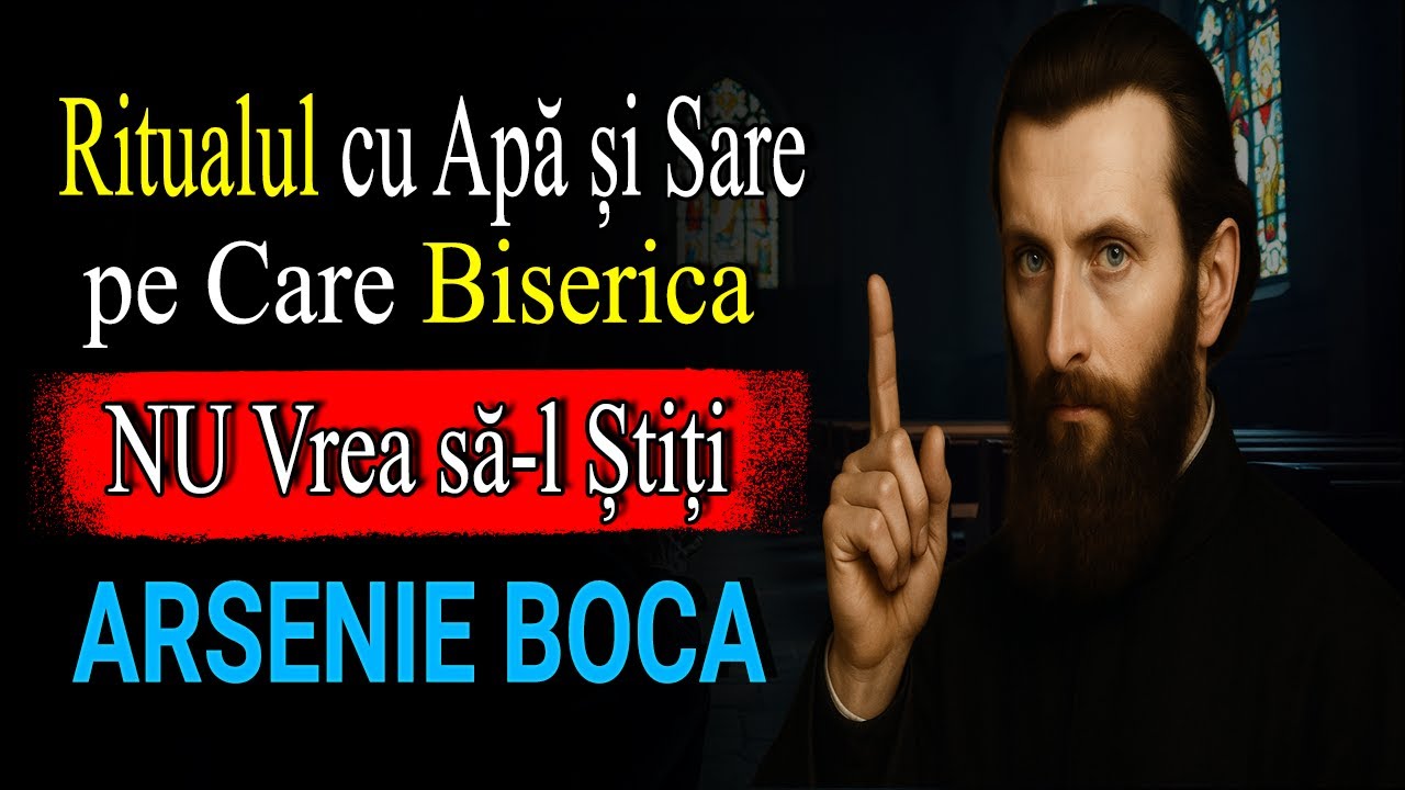 DEZVĂLUIT: Puterea Spirituală a Apei și Sării pe Care Puțini o Cunosc - Sfaturile lui Arsenie Boca