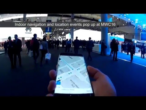 Indoor navigation demo at MWC
