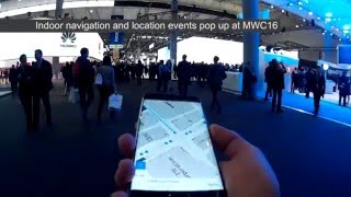 Indoor navigation demo at MWC