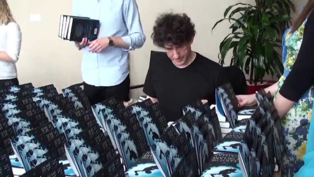 Neil Gaiman Signing Machine YouTube