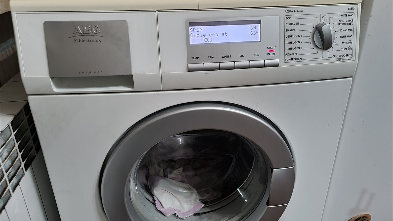 Aeg Lavamat L88810 - Spin Only 1800rpm (Complete Cycle)