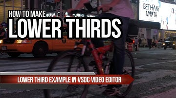 Lifehack: make a lower thirds image in VSDC Free Video Editor