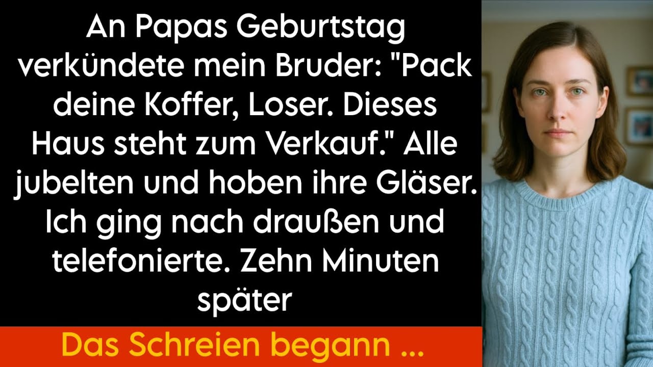 "Mein Bruder sagte: 'Pack deine Sachen' am Geburtstag – dann rief ich einen einzigen Anruf ab!"