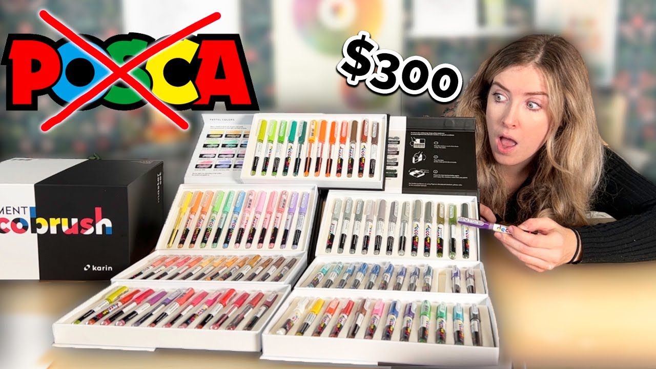 EASY Posca Paint Pens PRO TIP for Mind-Blowing MIXED MEDIA PORTRAITS -  KAREN CAMPBELL, ARTIST