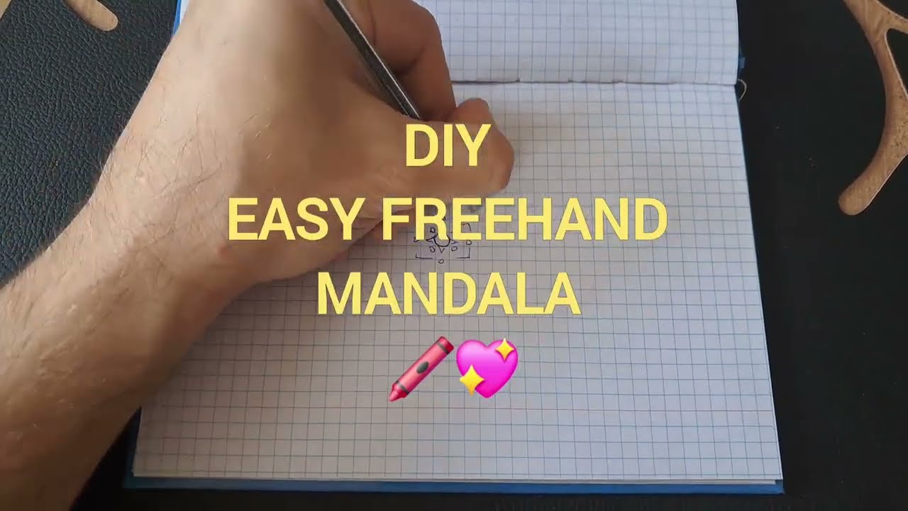 DIY - Easy Freehand Mandala Drawing For Emotional Expression | Tutorial