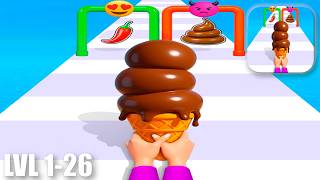 Stacky Ice Cream Runner - Gameplay Walkthrough - LVL 1-26 (IOS, Android) 4k screenshot 3