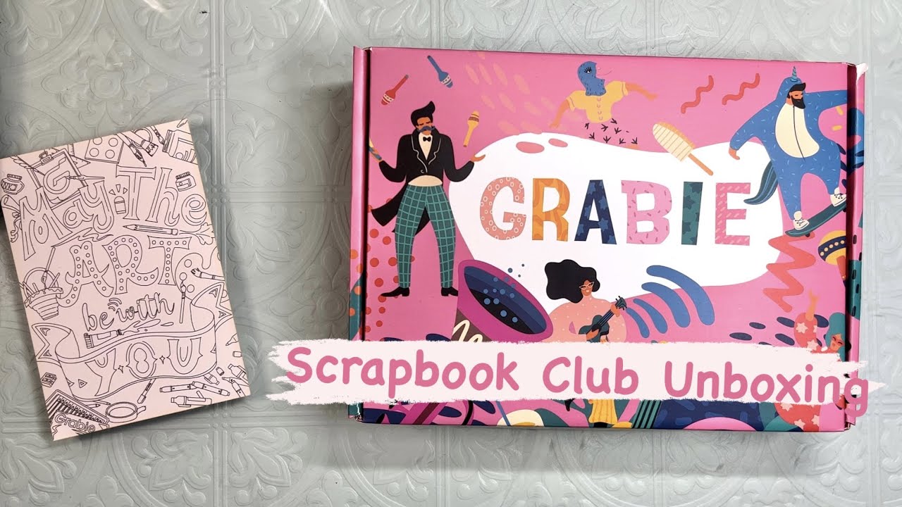 Grabie Scrapbooking Club Box Unboxing YouTube