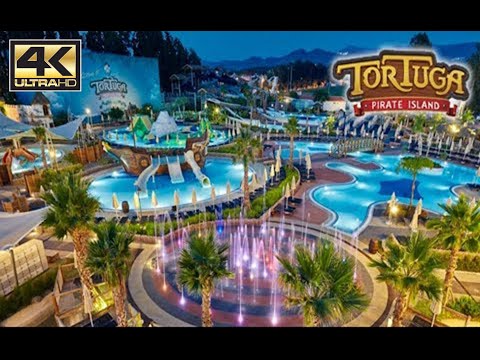 Aqua park Tortuga Pirate Island Theme & Water Park and Atlantique Holiday Club Kusadasi Turkey 4KUHD