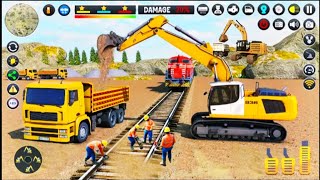 New Large City Road Construction Simulator 3D -  Builder Excavator Trucks - Android Gameplay 🔥 screenshot 5