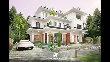 Biệt Thự Hiện Đại 3 Tầng Mái Nhật ,Đẹp Xuất Sắc Khiến Gia Chủ Cực Kỳ Ưng Ý Cùng ALuxCons