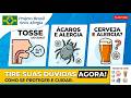 Tosse, Alenia, Cerveja e Ácaros: Tire suas Dúvidas!